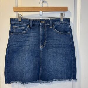 Just Black Denim Mini Skirt